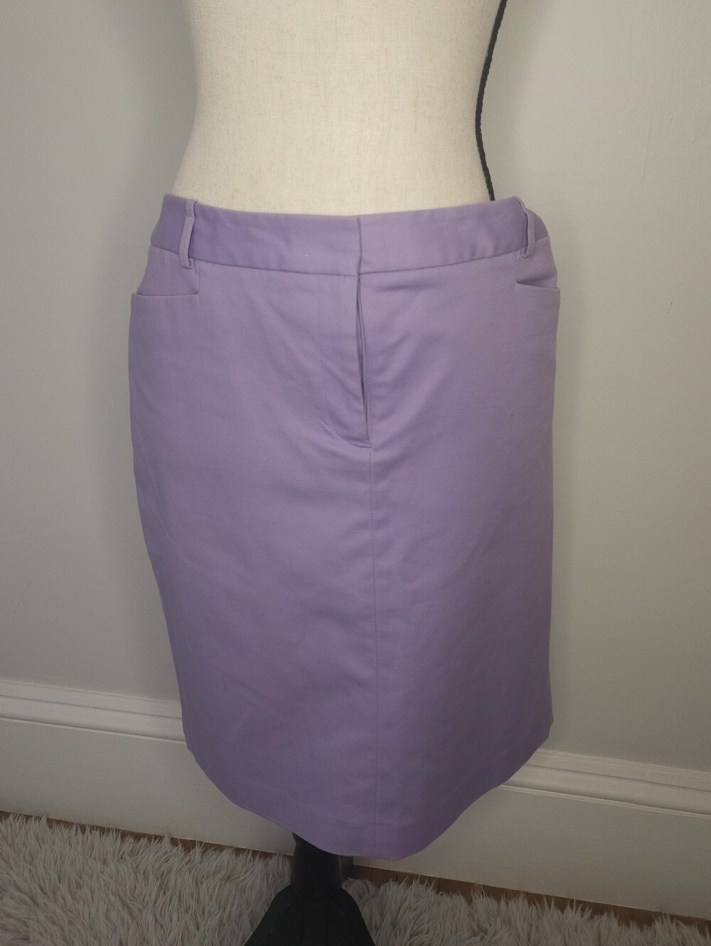 Calvin Klein Purple Pencil Skirt - Classic Women's Work Skirt